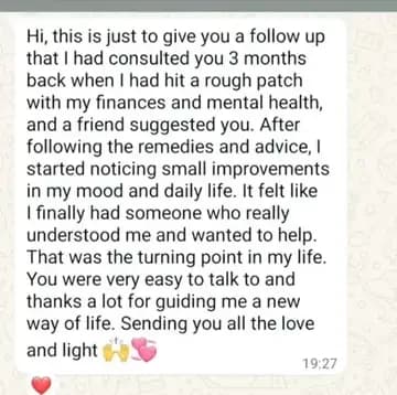 Three-month follow-up about finance and mental health improvements