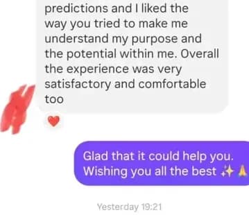 Client praise for spot-on predictions about purpose and potential